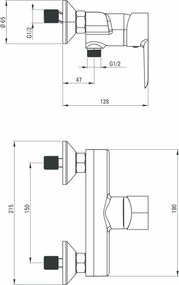 Robinet dus din seria Corio BFC_040M