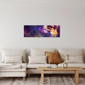 Tablou - Femei mistice (cu ceas) (90x30 cm)