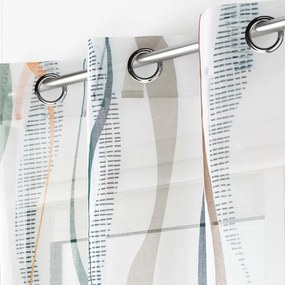 Perdea albă/albastră 140x280 cm Lisana – douceur d'intérieur