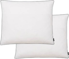 vidaXL Perne cu umplutură din puf/pene, 2 buc., alb, 70 x 60 cm
