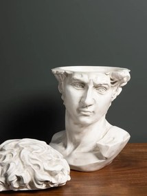 Statueta alba din rasina, cu spatiu de depozitare, David