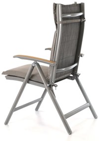Perna de șezut textilă 45 × 116 cm, gri