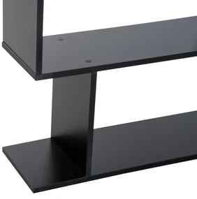 HOMCOM Bibliotecă din Lemn, Design Modern cu 6 Rafturi, 80x23x192 cm, Negru | Aosom Romania