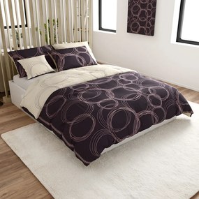 Lenjerie de pat din bumbac BUBBLES BLEND negru Dimensiune lenjerie de pat: 70 x 90 cm | 140 x 200 cm