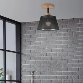 Lustră aplicată Brilagi ANTHONY 1xE14/60W/230V stejar/negru