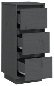 Servante, 2 buc., gri, 32x34x75 cm, lemn masiv de pin 2, Gri