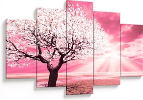 Tabloul cu pomul roz (150x105 cm)