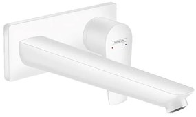 Baterie lavoar Hansgrohe, Talis E, montaj pe perete, 22.5 cm, alb mat