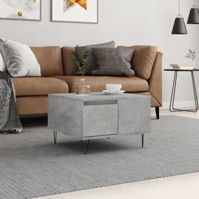 vidaXL Măsuță de cafea, gri beton, 55x55x36,5 cm, lemn prelucrat