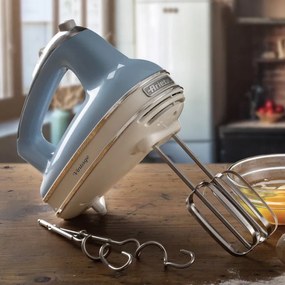 Resigilat: Mixer manual Ariete VINTAGE 1548/05, 450W, 5 viteze, Turbo, Albastru