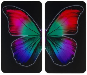 Plăci de sticlă de protecție BUTTERFLY BY NIGHT - 2 bucăți, WENKO