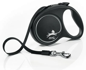 Flexi Lesă auto-înfășurabilă Black Design M, 5 m,25 kg