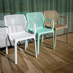 Scaun stivuibil, gri-maro / plastic, FRENIA