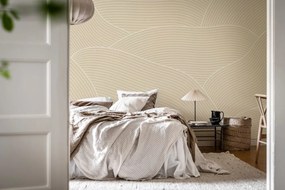 Fototapet, Drawn Hills, Beige, Rebel Walls