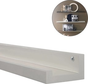 Polita de perete pentru tablouri FOTOPLANK 120 cm, crem