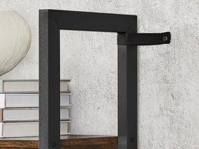 Biblioteca TAYLOR 14 rafturi 166x158 cm, rustic maro