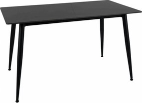 Masa RION, negru cu efect de marmura, ceramica/metal, 130x70x76 cm