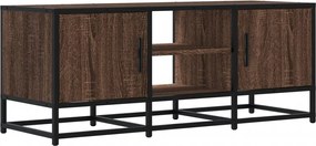 vidaXL Dulap TV, stejar maro, 100x35x41 cm, lemn prelucrat și metal