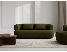 Canapea verde cu tapițerie din țesătură bouclé 178 cm Jenny – Micadoni Home