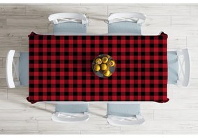 Față de masă din amestec de bumbac Minimalist Cushion Covers Tartan, 140 x 180 cm