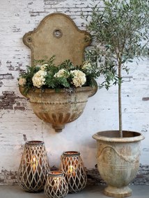 Fantana decorativa de perete, cu aspect vintage, "Old French"