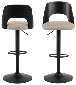 Scaune de bar bej rotative 2 buc. 113 cm Lucy – Actona