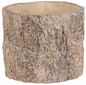 Cutie pentru flori imitație de scoarță de copac,21 x 21 x 17 cm, beton, 21 cm