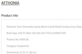 Lustra LED design modern AFTHONIA