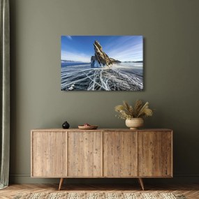 Tablou cu piatra înghețată (90x60 cm)