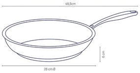 Tigaie pentru prăjit din inox Kela Flavoria, ø 28 cm