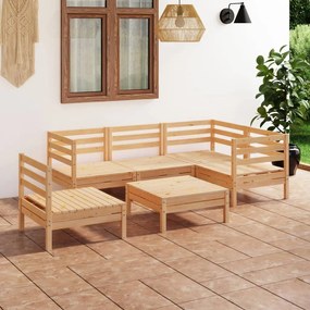 3082722 vidaXL Set mobilier de grădină, 6 piese, lemn masiv de pin
