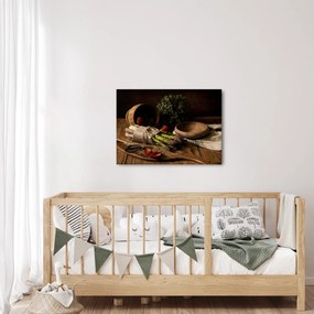 Tablou cu sparanghel pe masă (70x50 cm)