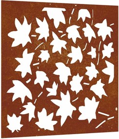 vidaXL Decorațiune perete grădină, 55x55cm, oțel corten, frunze arțar