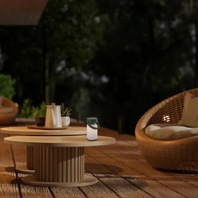 Lampă LED tactilă reîncărcabilă dimabilă de masă de exterior Rabalux 77144 FUNES LED/3W/5V IP44 verde