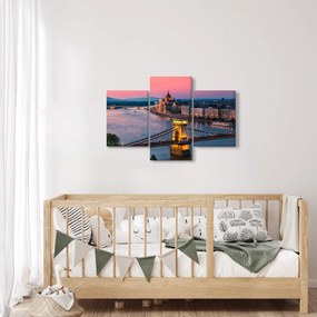 Tablou - Panorama orașului Budapesta, Ungaria (90x60 cm)