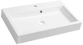 Sapho - Lavoar pe blat ORINOKO 70x42 cm marmură/alb