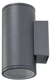 Aplica moderna exterior cu iluminat ambiental IP54 JOE WALL 2 gri inchis ZZ AZ3319