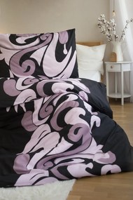 Lenjerie de pat din polibumbac TATTOO, neagra Dimensiune lenjerie de pat: 70 x 90 cm | 140 x 200 cm