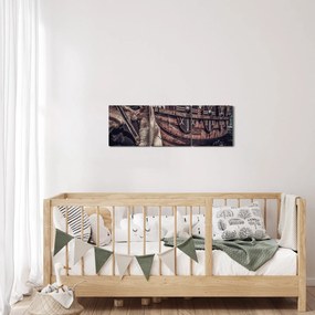 Tablou - Viking (cu ceas) (90x30 cm)