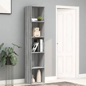 815436 vidaXL Bibliotecă, gri sonoma, 40x30x189 cm, lemn prelucrat
