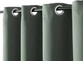 Perdea OXFORD verde-gri 140x250 cm Agatat: Inele metalice