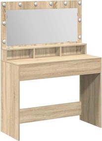 vidaXL Masă de Machiaj Stejar Sonoma 100 x 41 x 135 cm Lemn compozit