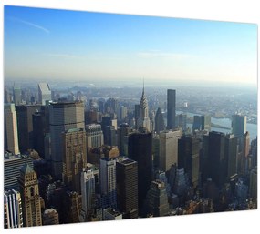 Tablou pe sticlă - Manhattan de zi (70x50 cm)