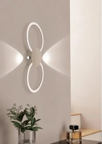Eglo 902127 - Aplică de perete LED VENTICELLO LED/20W/230V + LED/0,91W bej