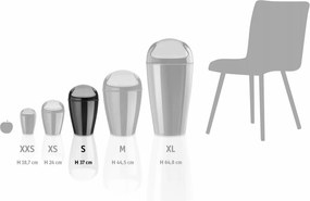 Coș pentru deșeuri cosmetice Koziol DEL S, 5 l,negru