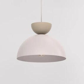 Pendul pe cablu NEVIS 1xE27/15W/230V, diam. 29 cm, crem