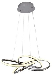 Lustră LED dimabilă pe cablu LED/65W/230V 3000-6500K gri + telecomandă