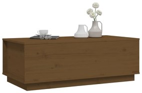 Masuta de cafea, maro miere, 100x50x35 cm, lemn masiv de pin