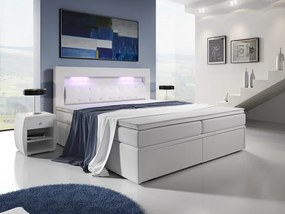 Pat matrimonial Boxspring 180 cm Marilia III (cu saltele). 611044