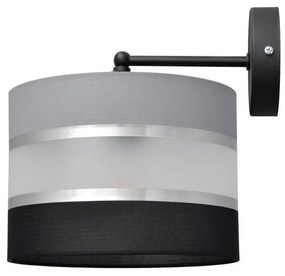 Lampă de perete HELEN 1xE27/15W/230V neagră/gri/argintie